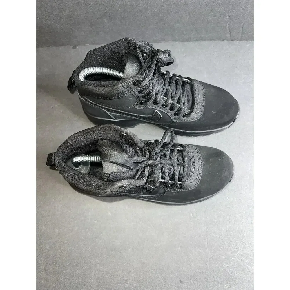 Nike manoadome triple black hiking training boots sneaker hi top mens size 7 NEW